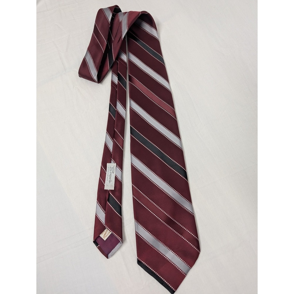 Carter Holmes Bergners Store Vintage Men's Tie Burgundy
